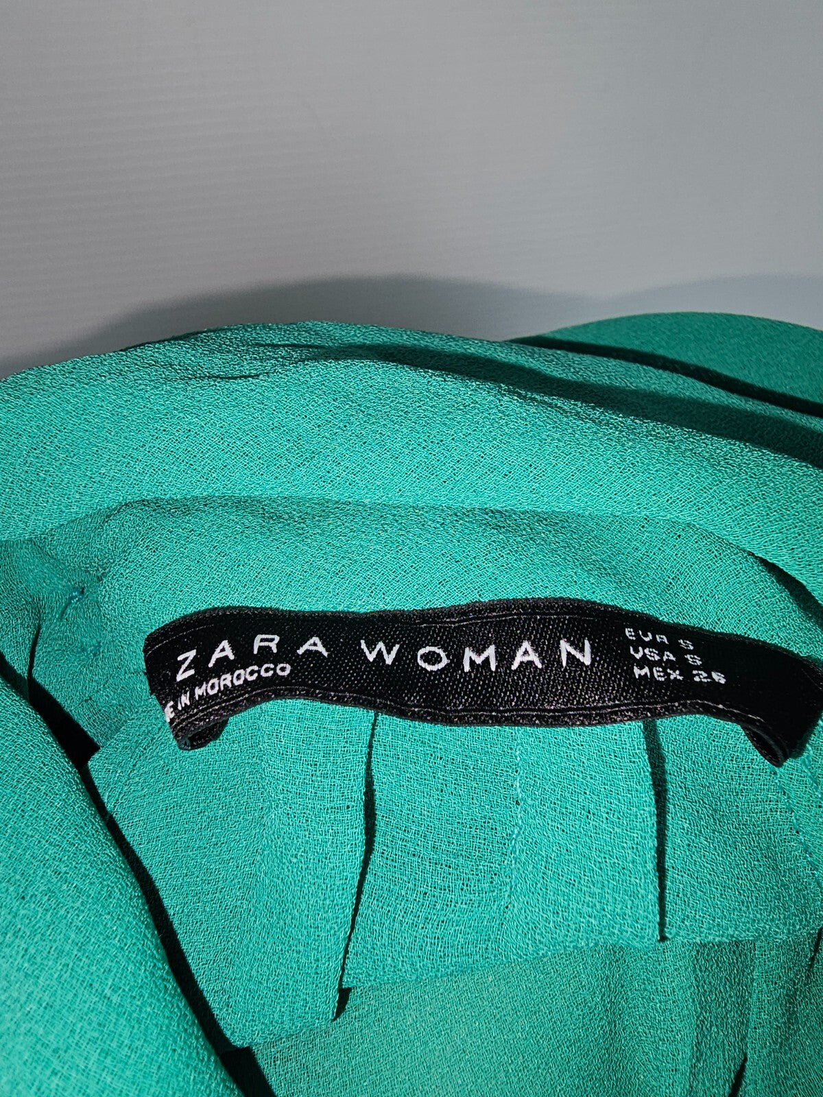 EK6465 Damen Bluse von Zara, grün, Gr.S5