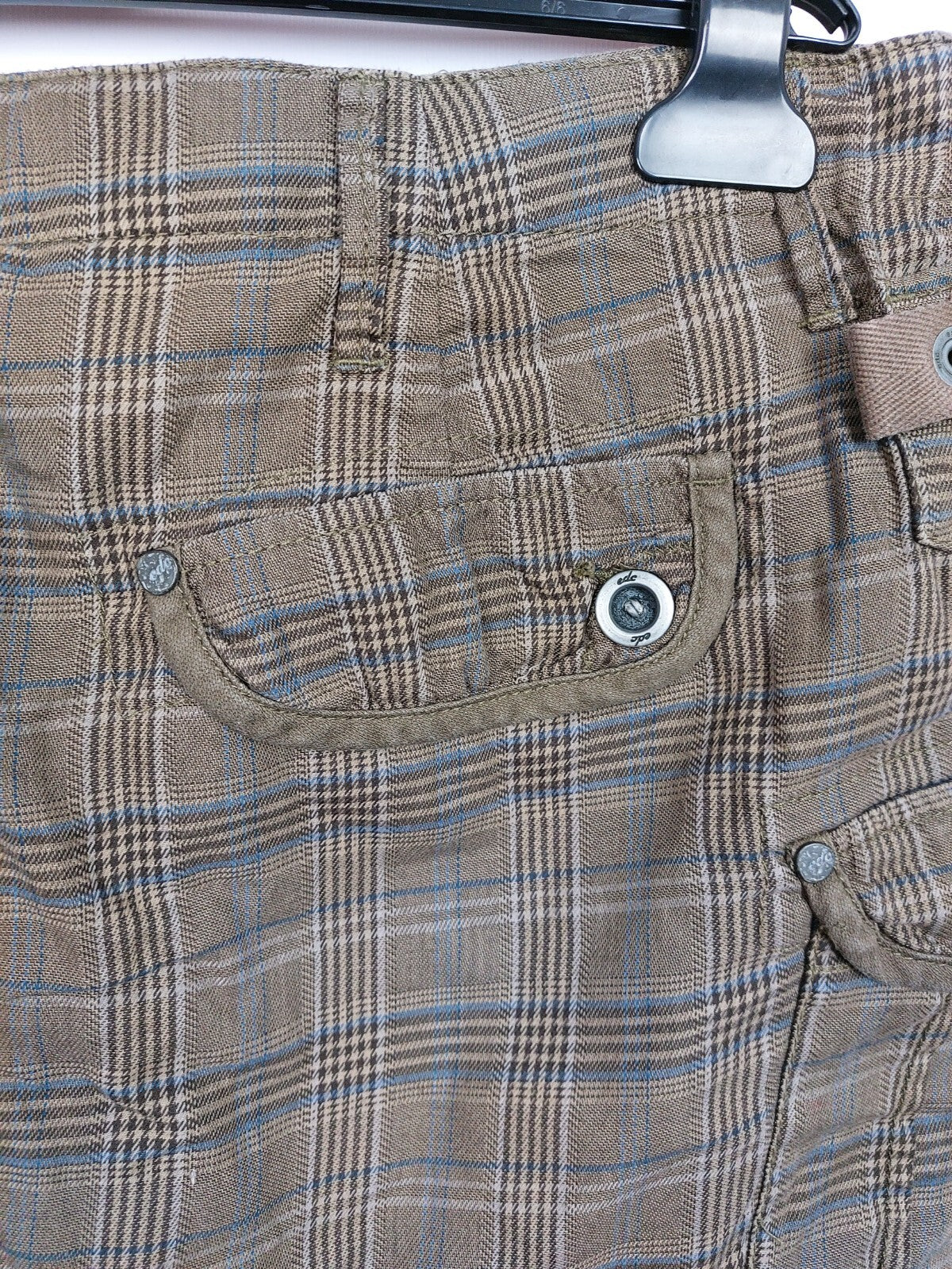 EK4435 Damen Rock von edc by Esprit, braun kariert, Gr. 385