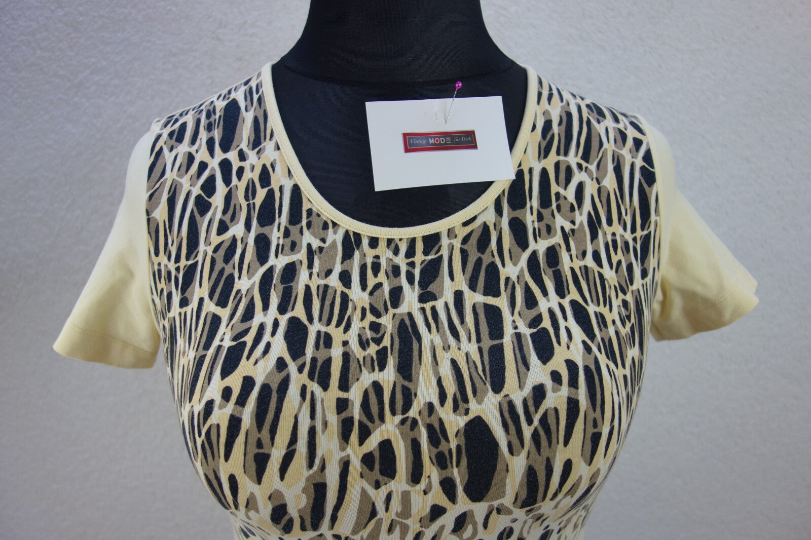 EK4071 Damen T-Shirt von Mexx, gelb, gemustert, Gr. M1