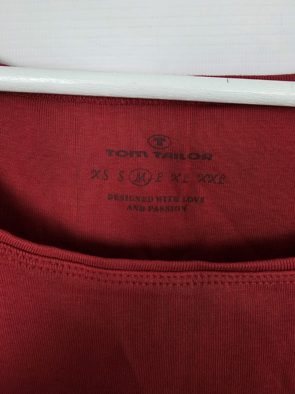 EK8369 Damen Top von Tom Tailor, Rot, Gr. M2