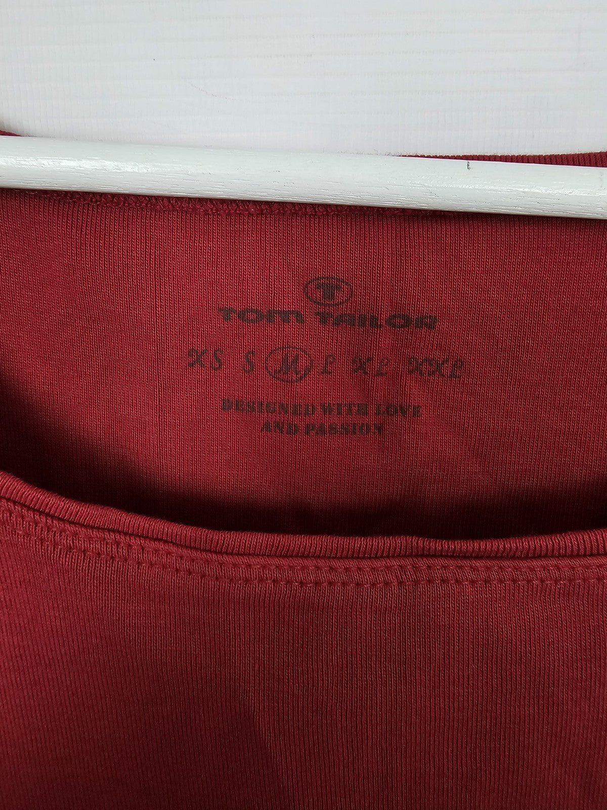 EK8369 Damen Top von Tom Tailor, Rot, Gr. M2