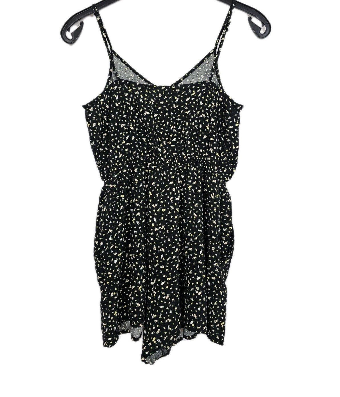 EK10254 Damen Jumpsuit von Divided H&M, schwarz mit Blumenmuster, Gr.401