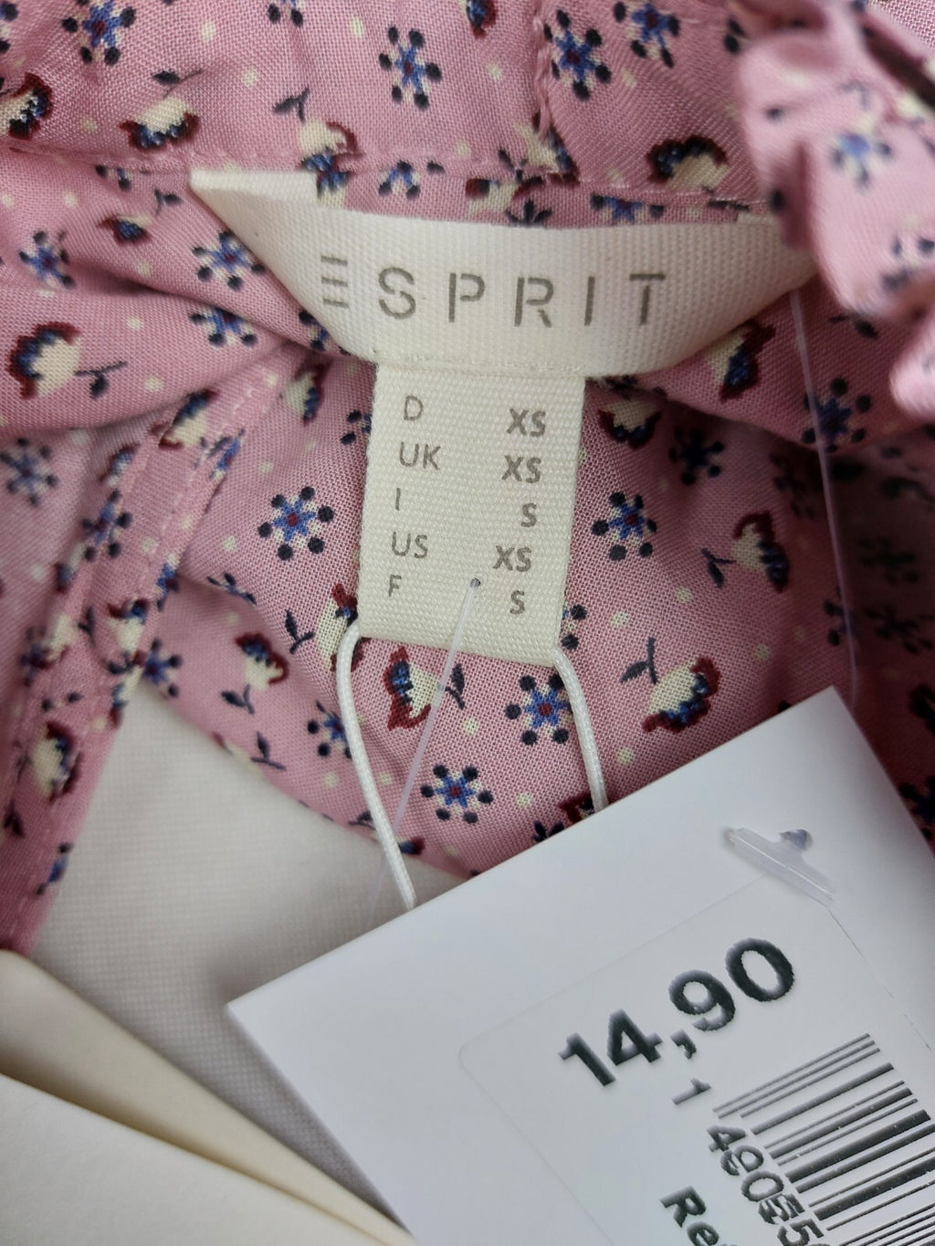 EK4055 Damen Bluse von Esprit, rosa mit Blümchen, Gr. XS7
