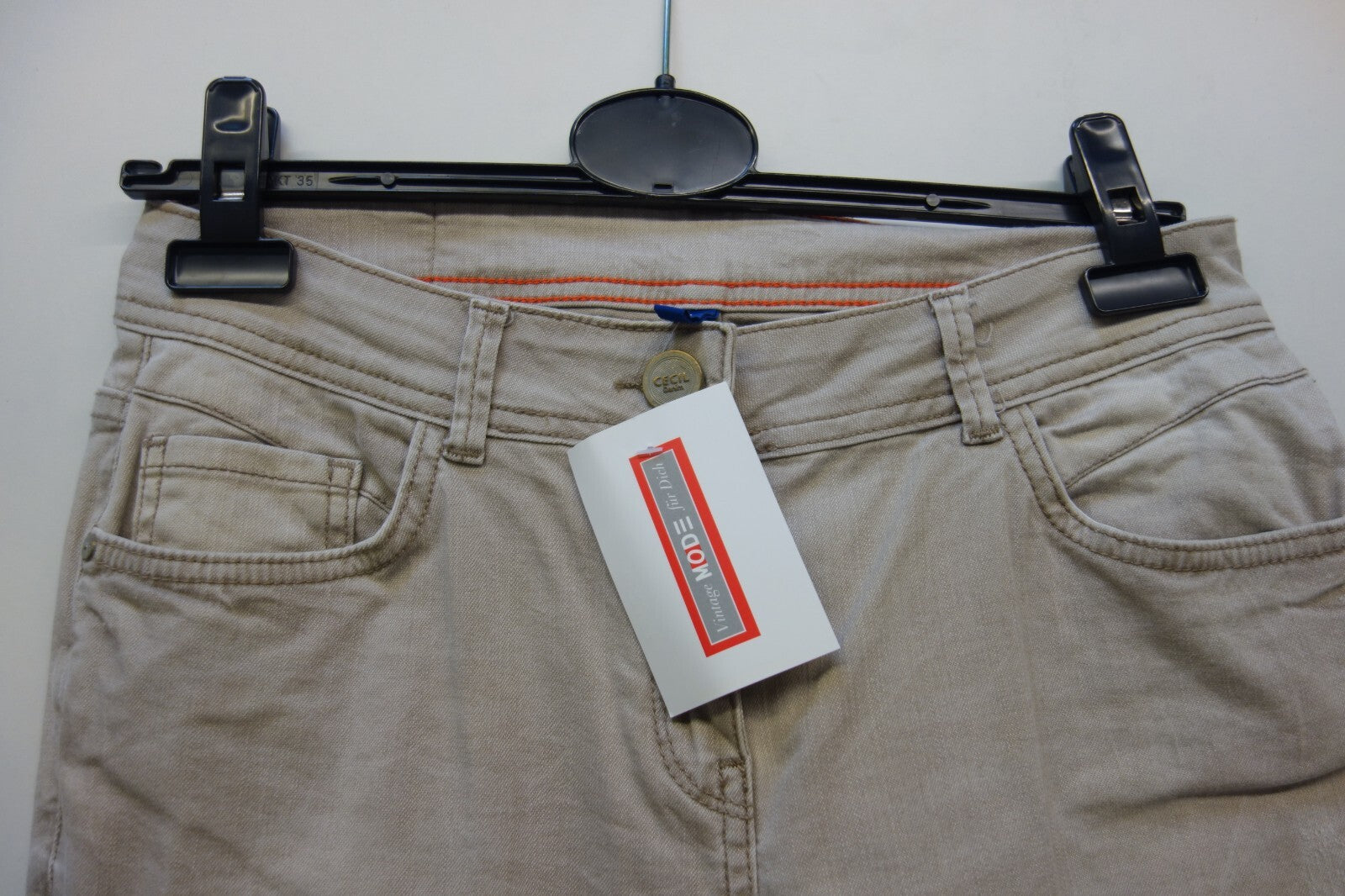 EK0377 Damen Hose von cecil, beige, gr. 30 (32inch)1