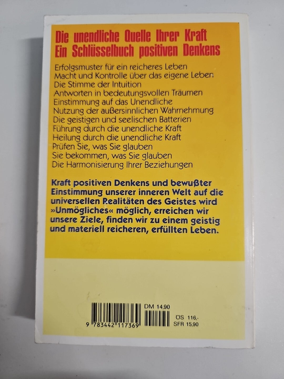 EB731 Die unendliche Quelle Ihrer Kraft: Ein Schlüsselbuch Positives Denken 1