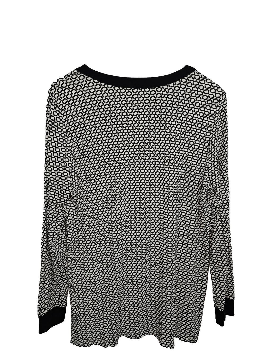 EK7039 Damen Shirt von Mona, weiß-schwarz, Gr.443