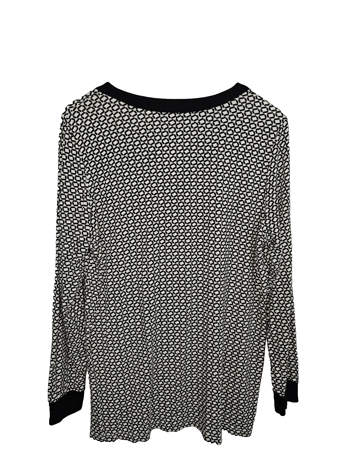 EK7039 Damen Shirt von Mona, weiß-schwarz, Gr.443