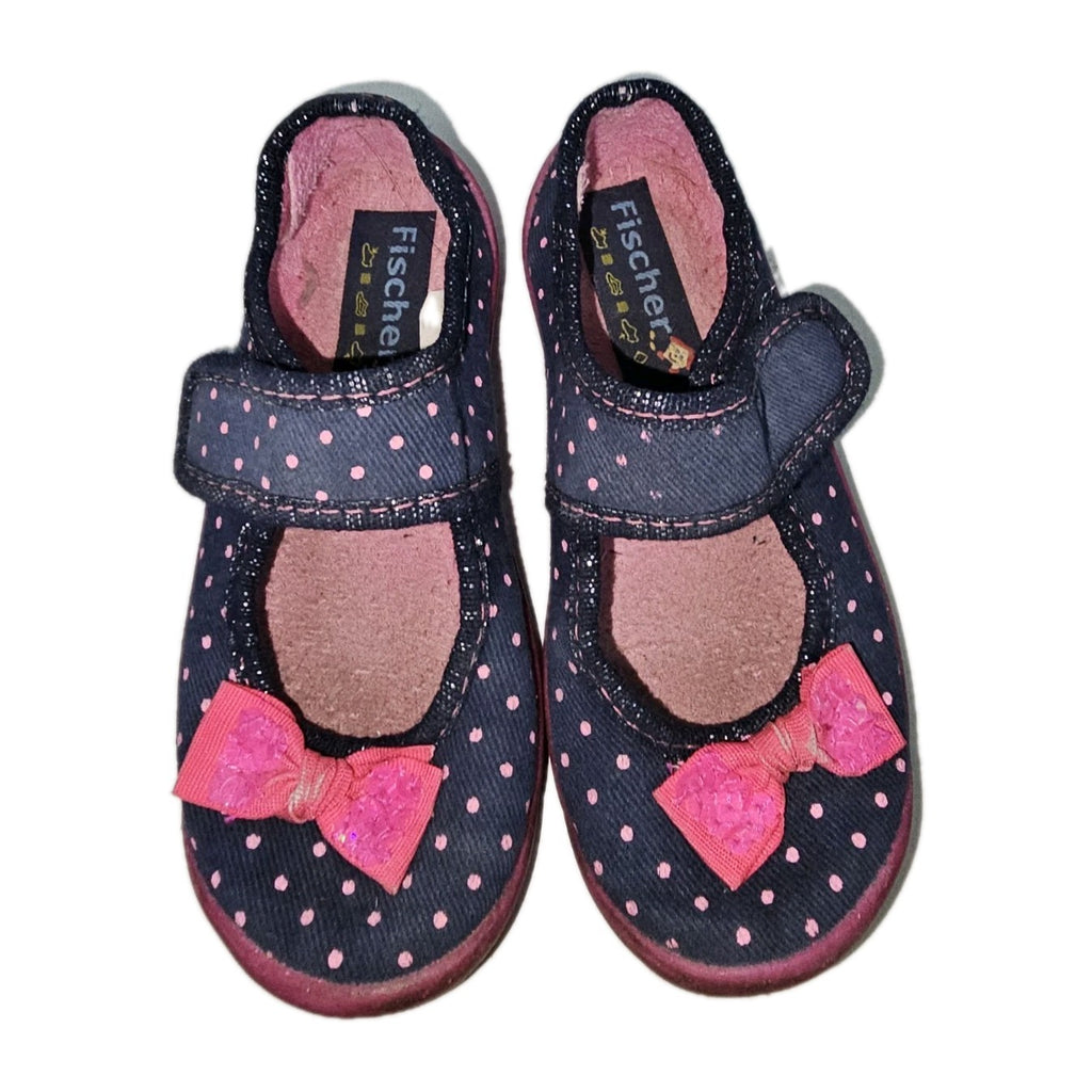 ES899 Mädchen Hausschuhe von Fischer, blau-pink, Gr.261