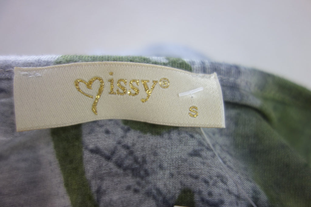 EK3862 Damen Kleid von Missy, grün grau gemustert, Gr.S5