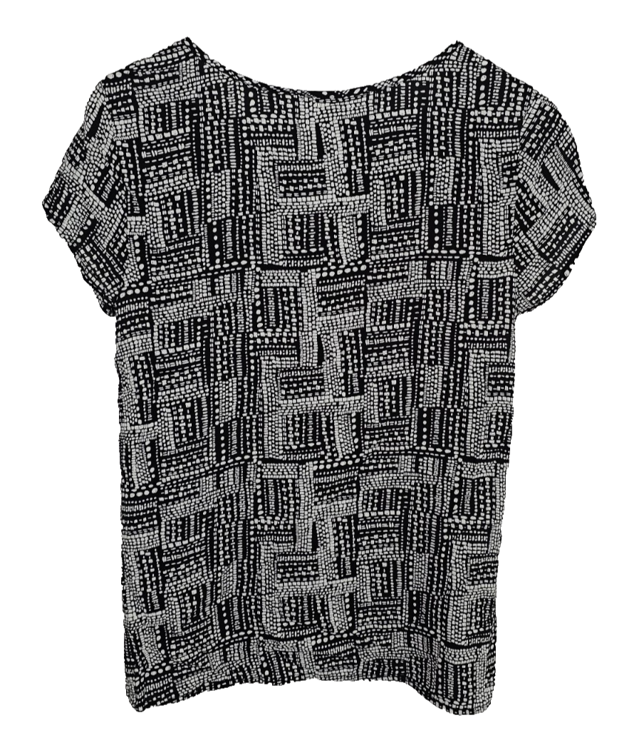 EK8381 Damen Bluse von Q/S,  Schwarz/Weiß,  Gr. 345