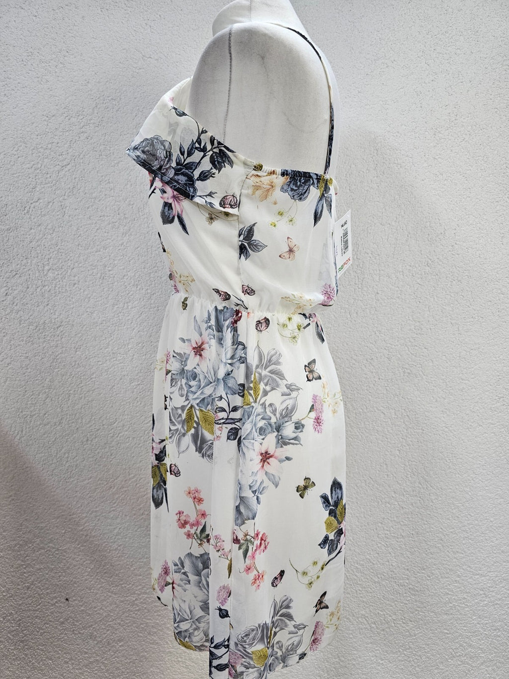 EK3894 Damen Kleid von My Hailys, weiß mit Blumen, Gr.M3