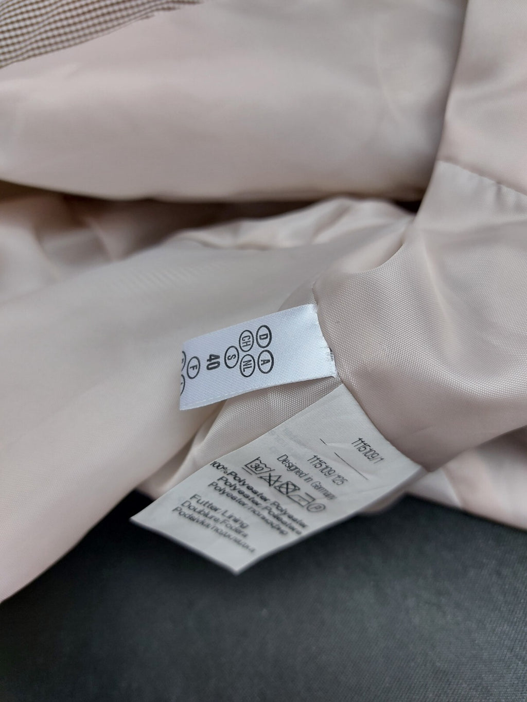 EK4892 Damen Jacke von Isabel, beige/braun kariert, Gr. 409