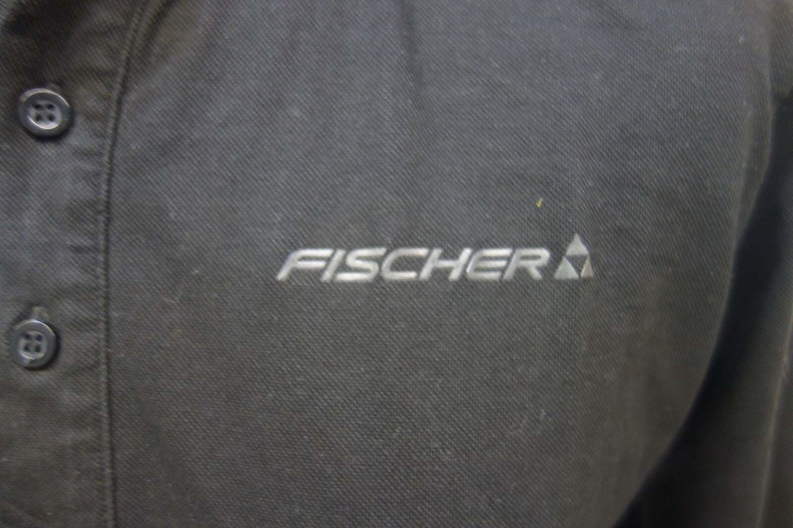 EK2596 Herren Polo von Fisher, schwarz, Gr. L2