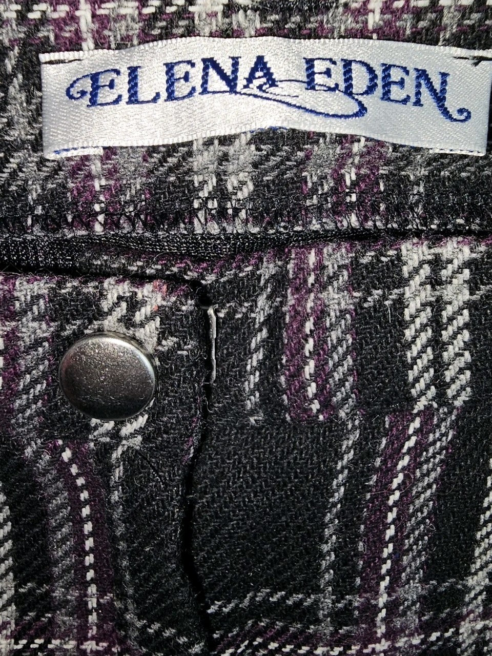 EK8278 Damen Hose von Elena Eden, schwarz-lila, Gr.201