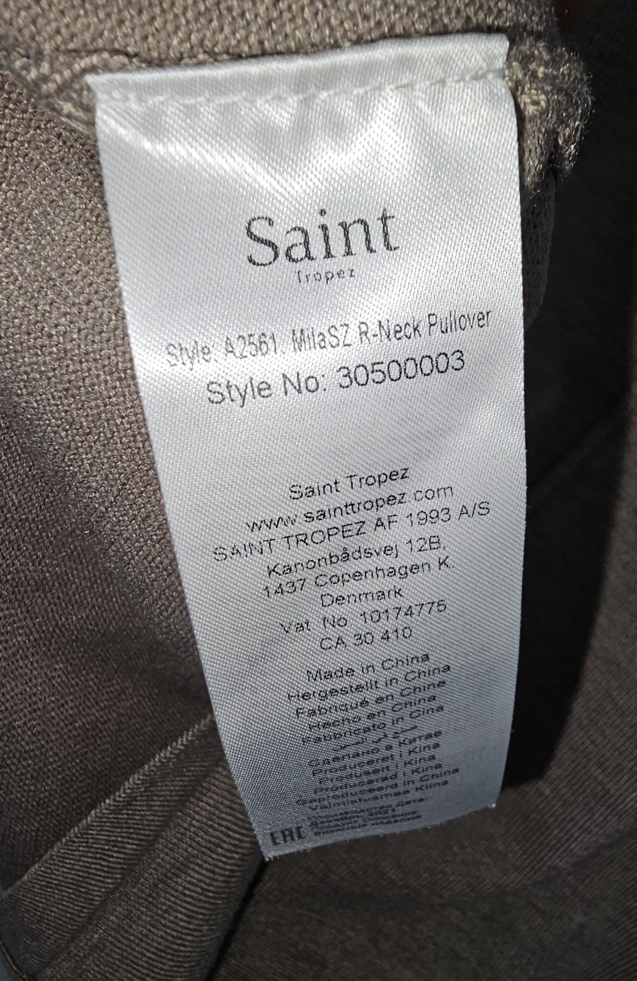 EK7641 Damen Pullover von Saint Tropez, Braun, Gr.xs6