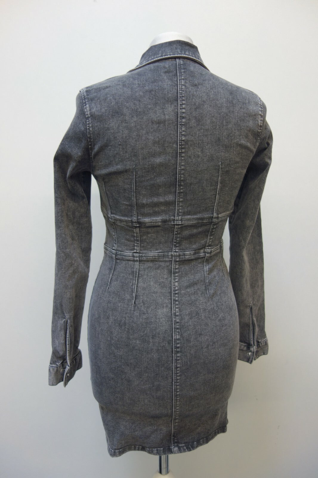 EK0702 Damen Kleid aus Jeansstoff von Tally Weijl, grau, 343