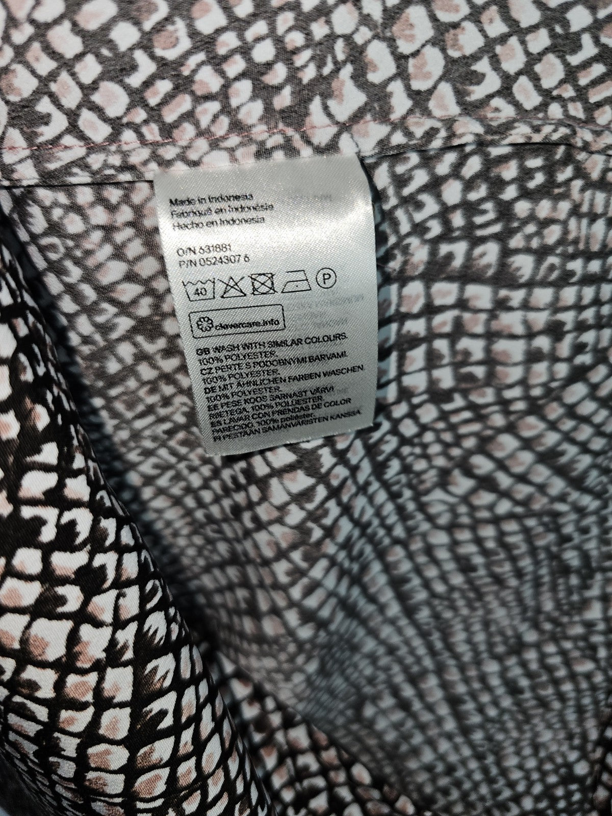 EK9176 Damen Kleid von H&M, Schwarz/Weiß, Gr. 365