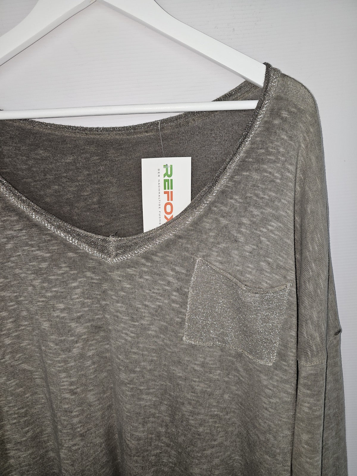 EK9057 Damen Bluse von Prodotto, Grau, Gr. Ca 441