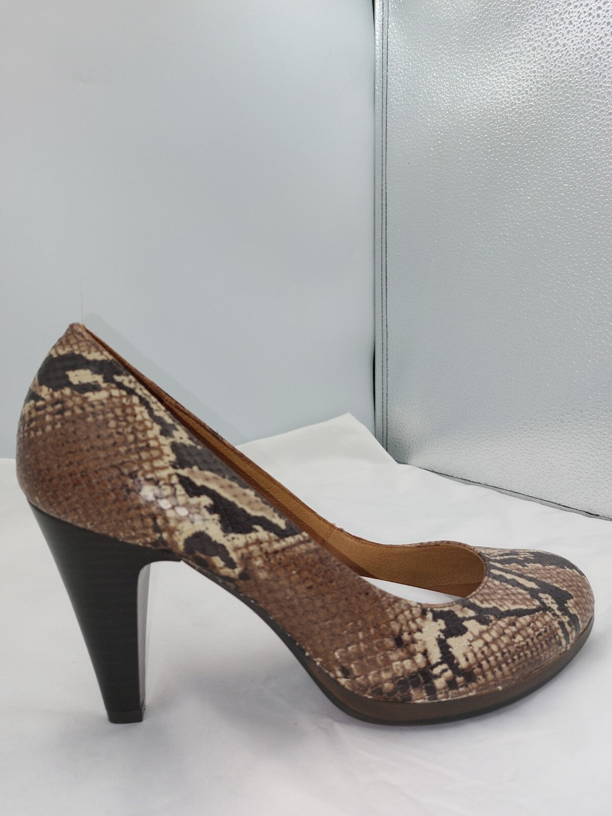 ES0280 Damen Highheels von Venturini, Schlangenmuster, Gr. 402