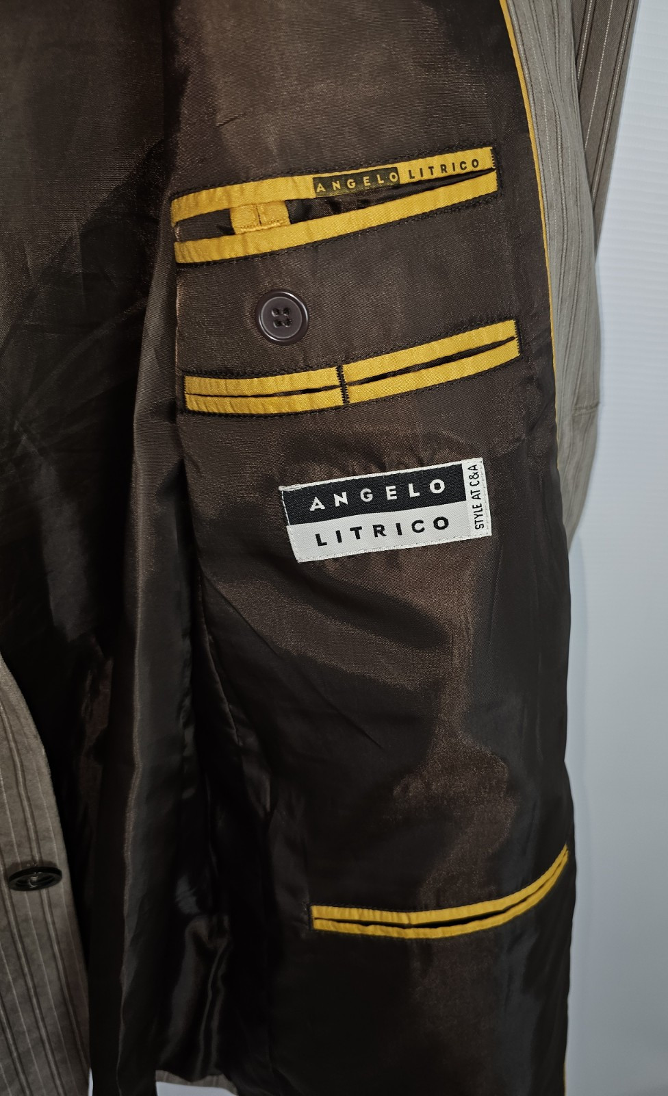 EK7193 Herren Sakko von Angelo Litrco, Braun, Gr.523