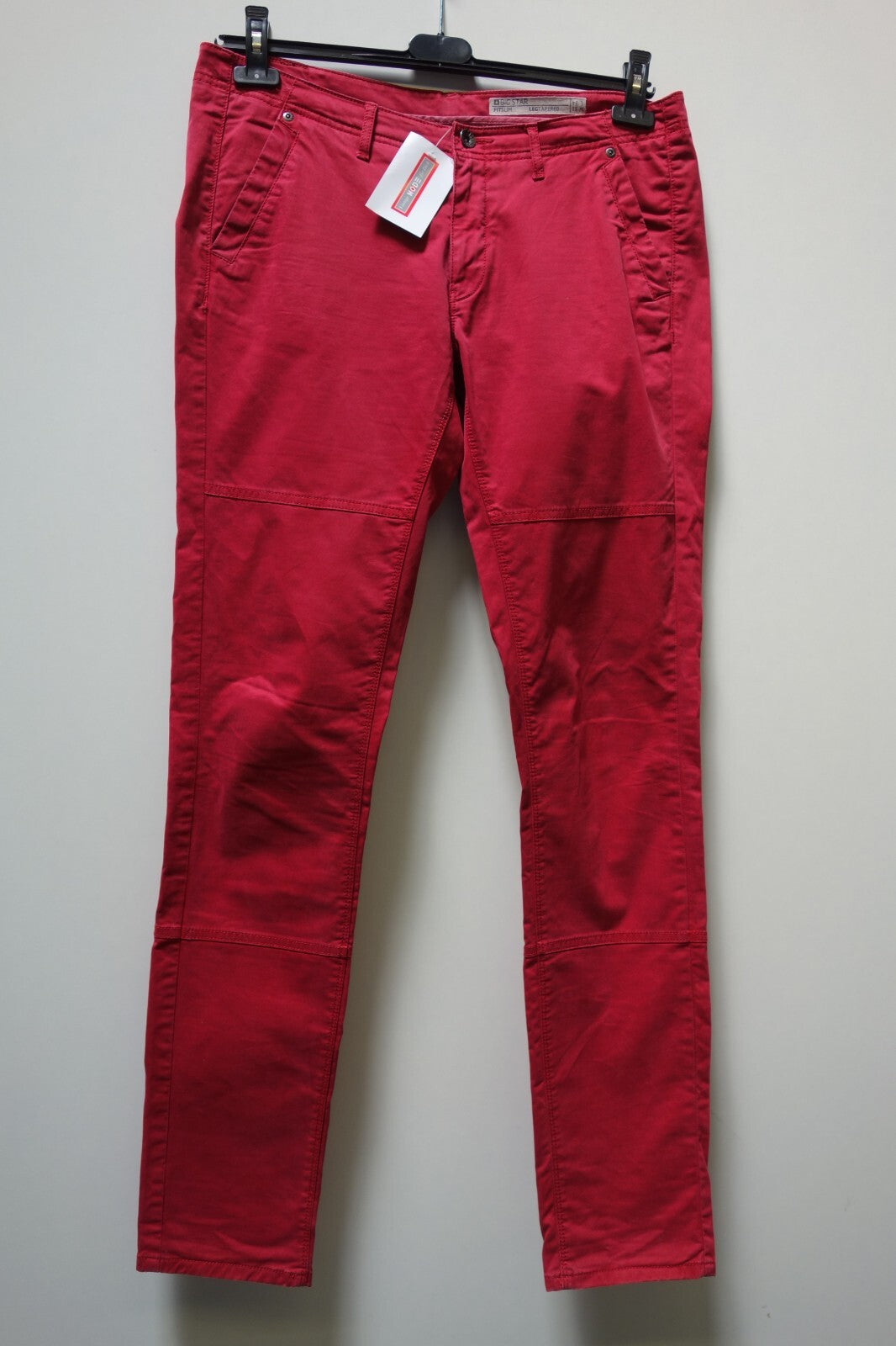 EK1178 Herren Hose von Big Star, rot, W31 L340