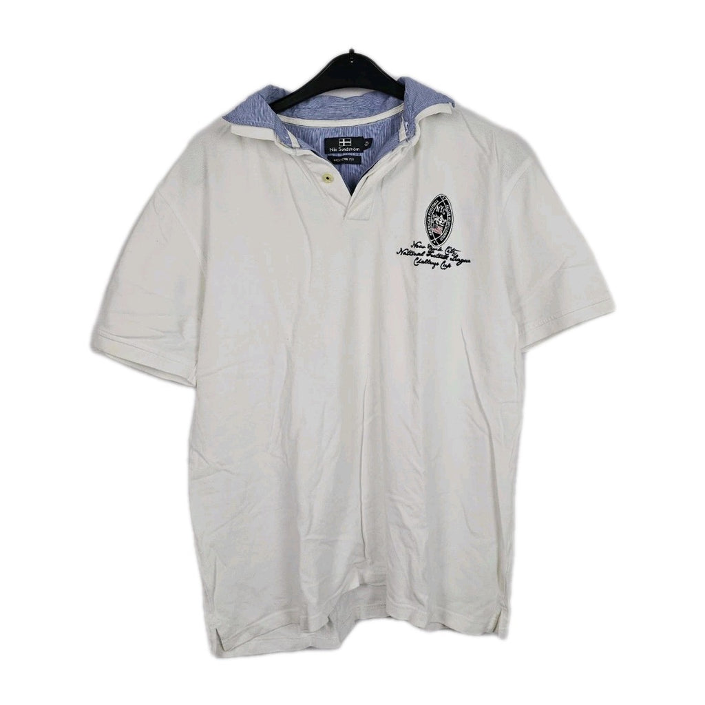 EK10850 Herren Polo T-shirt von Nils Sundström, Weiß, Gr. XL0