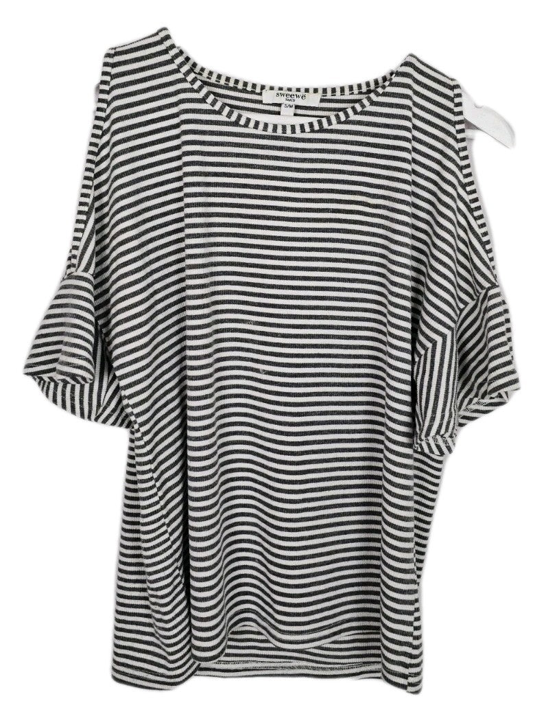 EK9514 Damen T-Shirt von Sweewë, Weiß/Grau, Gr. S/M0