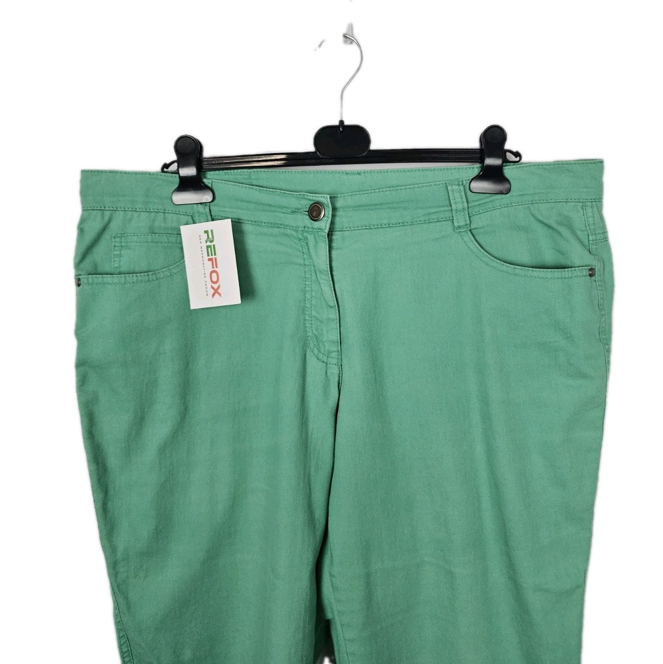 EK6121 Damen capri Jeans von Lebek, Grün, Gr. 481