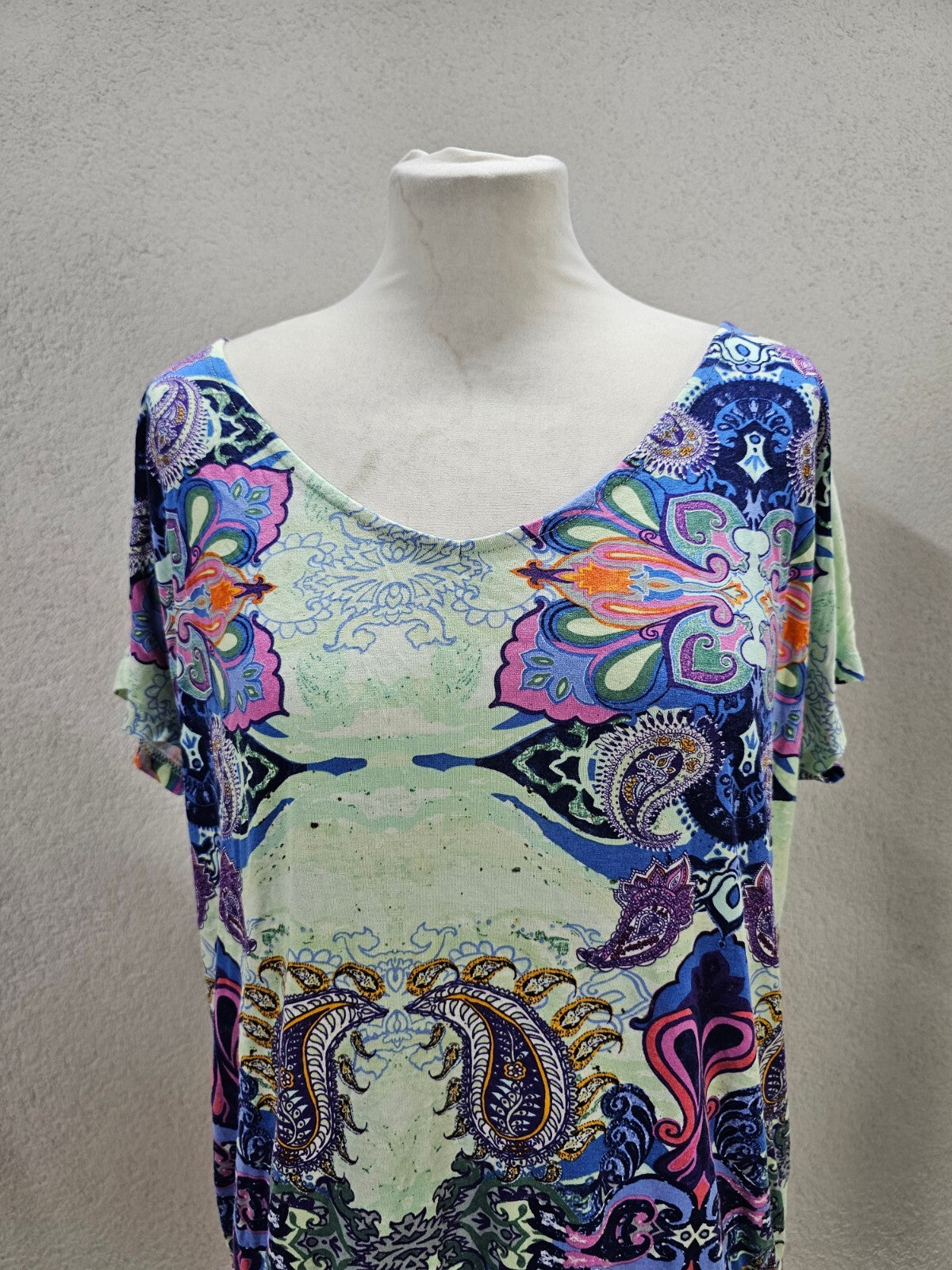 EK6112 Damen T-Shirt von s.Oliver, mehrfarbig, Gr.XL (Größentabelle)1