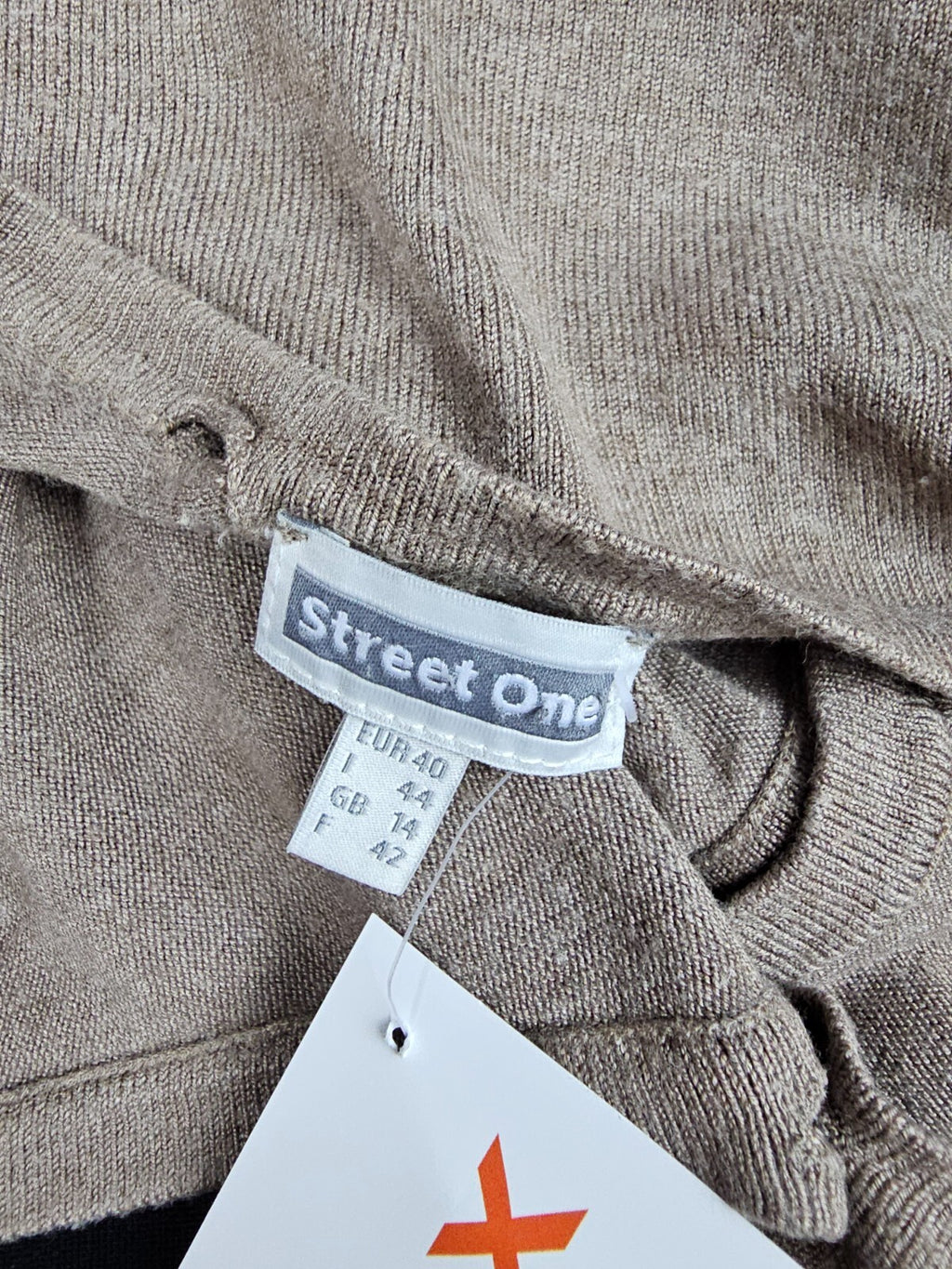 EK5408 Damen Strickjacke von Street One, braun, Gr. 405
