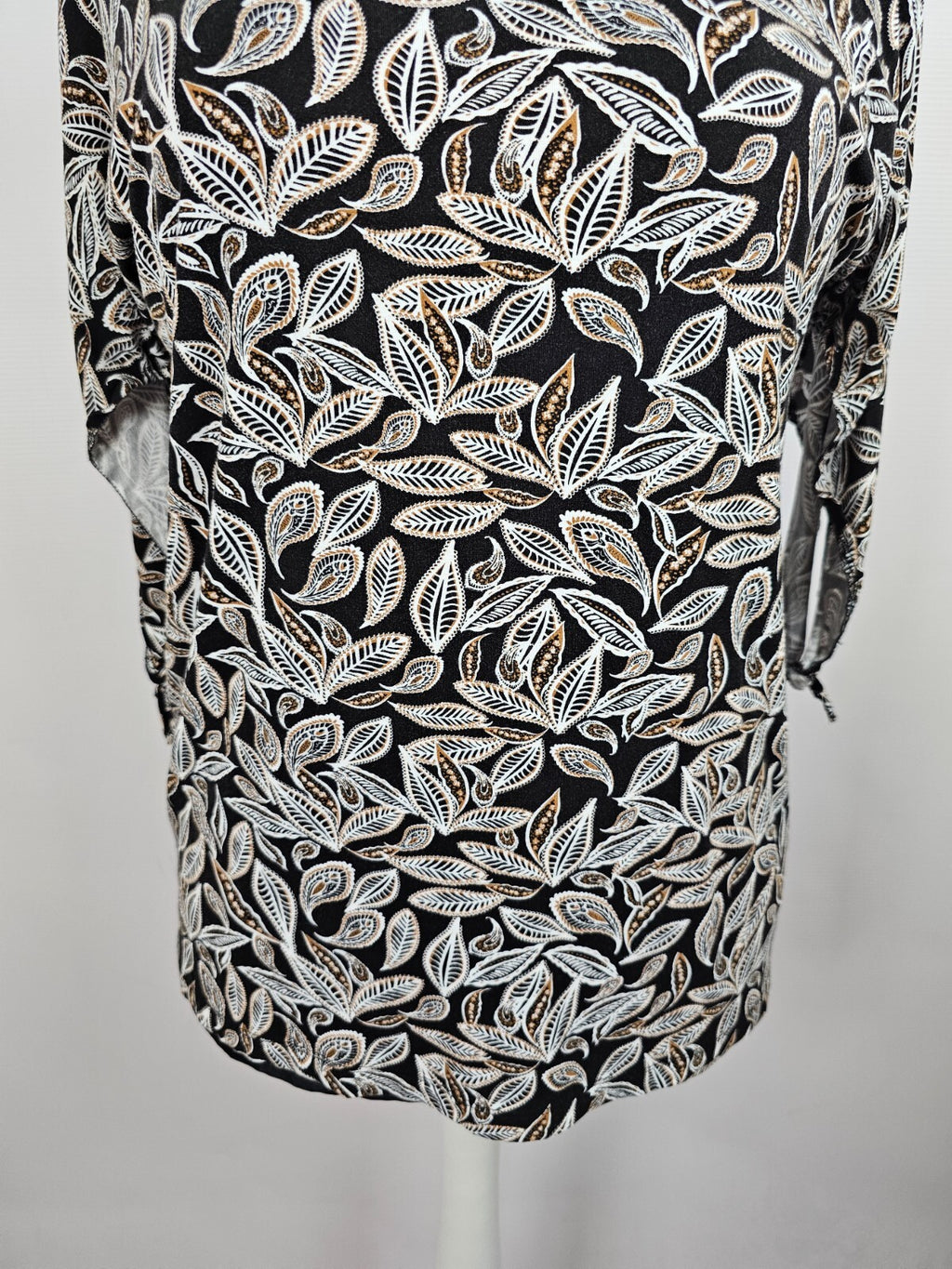 EK5505 Damen Shirt von Adagio, schwarz/braun/weiß, Gr. 442