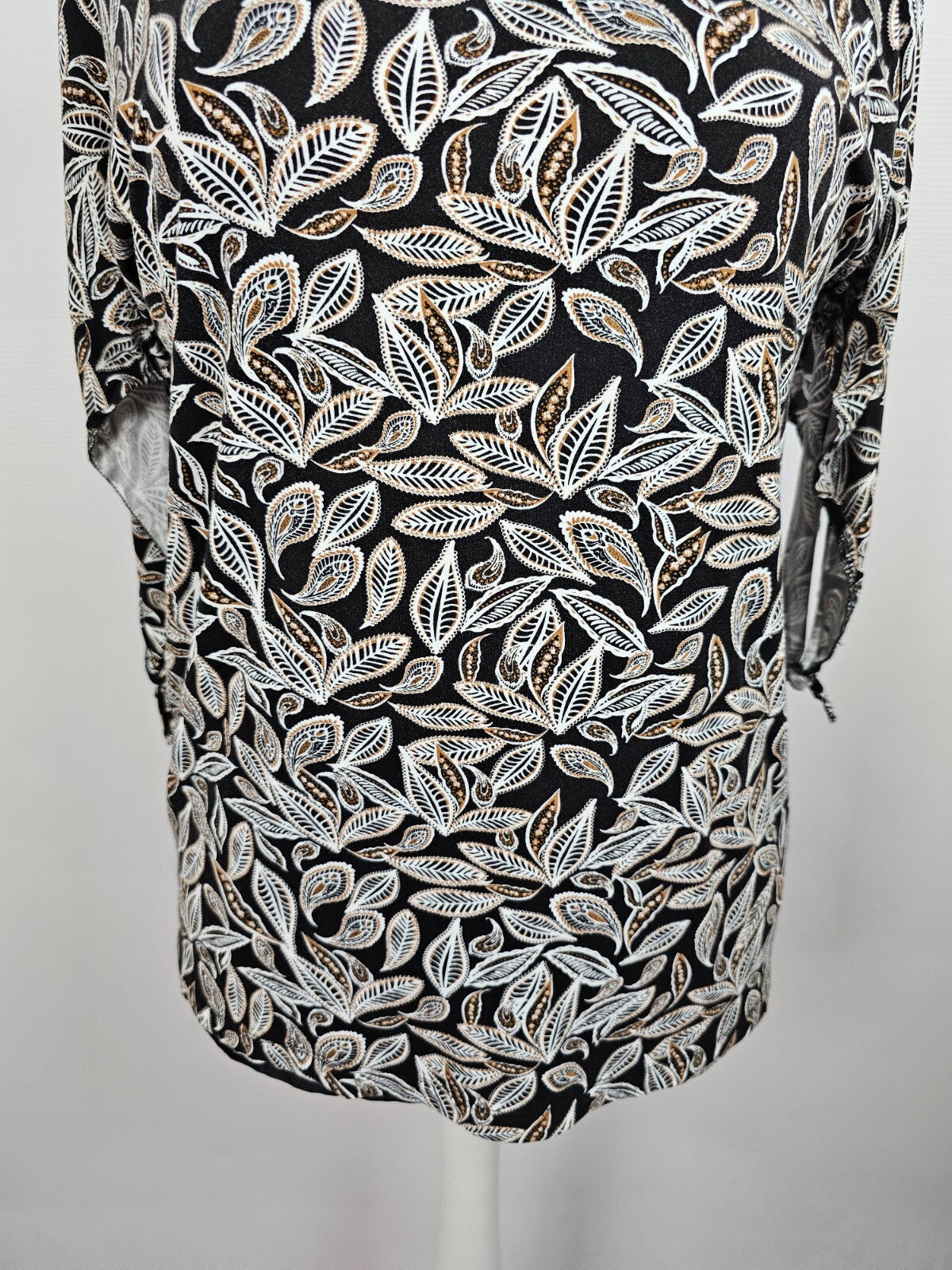 EK5505 Damen Shirt von Adagio, schwarz/braun/weiß, Gr. 442