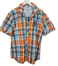 EK10521 Herren Hemd Arqueonautas Gr.XXL Orange Karriert0