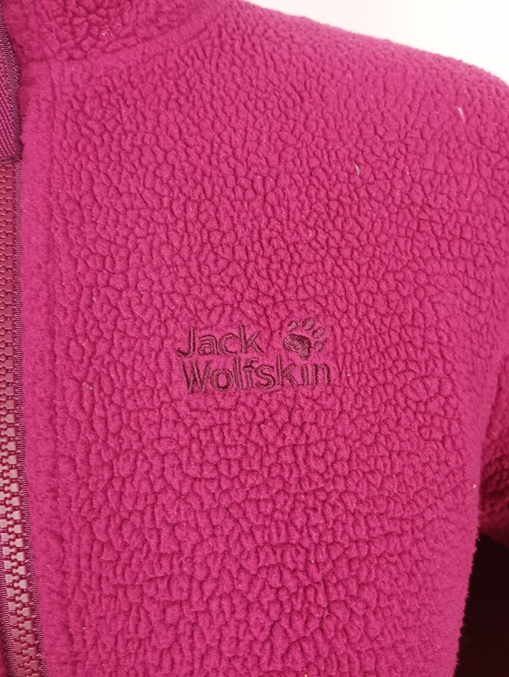 EK3033 Mädchen Fleecejacke von Jack Wolfskin, himbeerrot, Gr. 1523