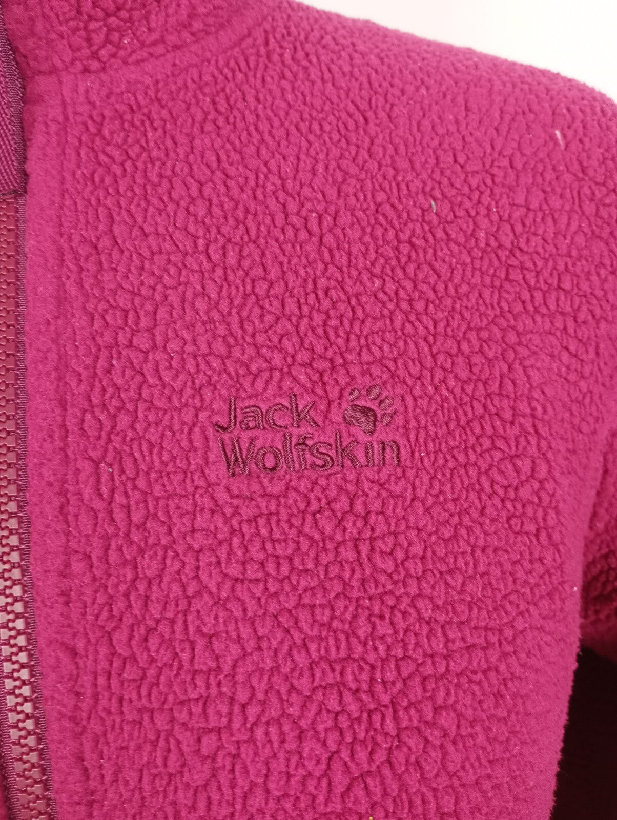 EK3033 Mädchen Fleecejacke von Jack Wolfskin, himbeerrot, Gr. 1523