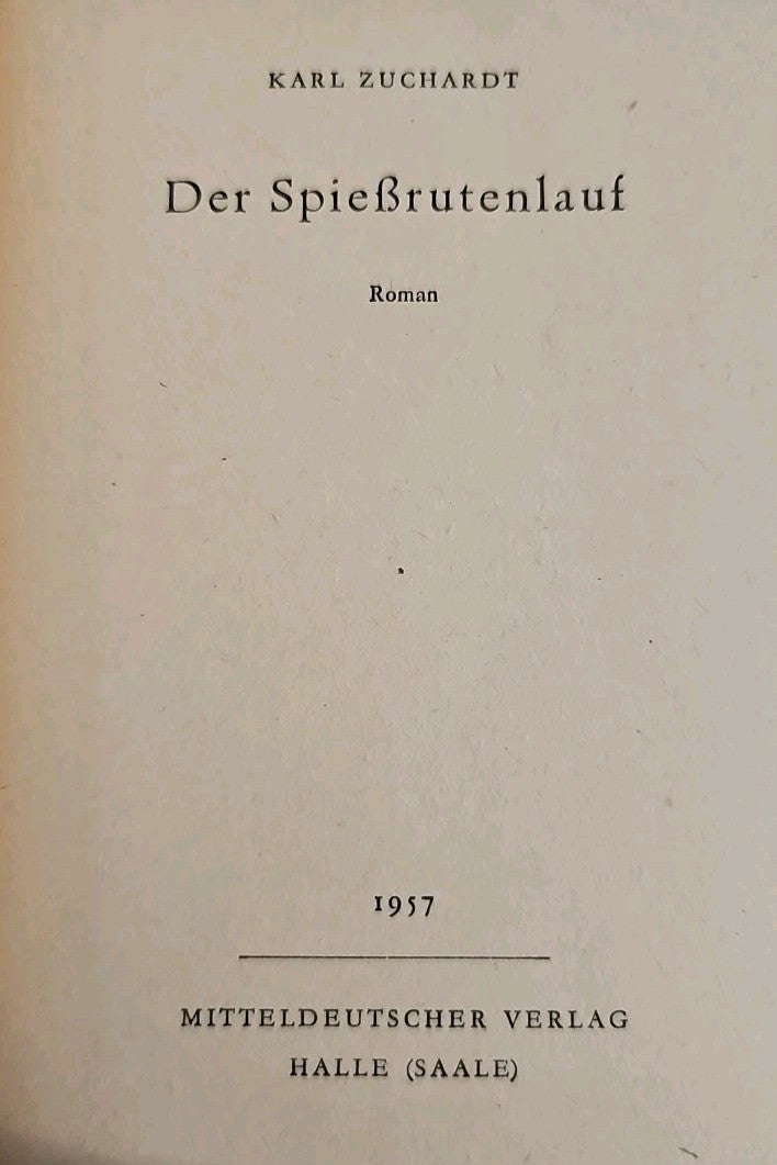 EB3795 Karl Zuchardt: Der Spiessrutenlauf1