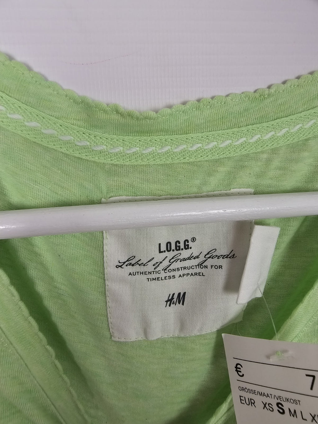 EK8867 Damen T-Shirt von H&M, Grün, Gr. S2