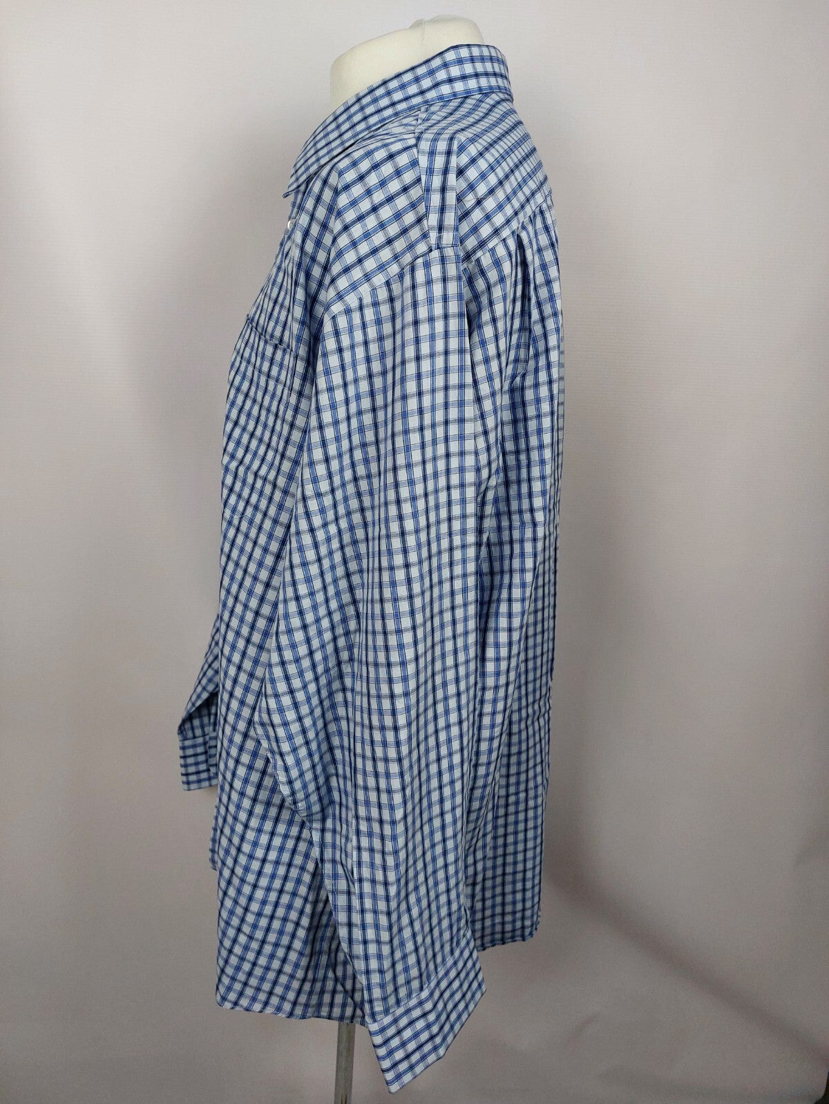 EK5162 Blau-kariertes Hemd von Casino für Herren, Gr. 524