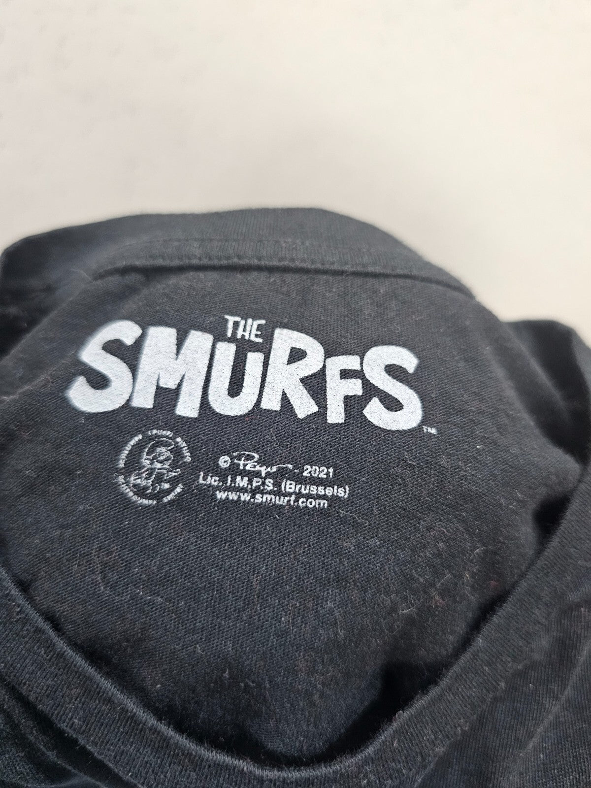 EK5819 Damen T-Shirt von The Smurfs, schwarz, Gr. XS5