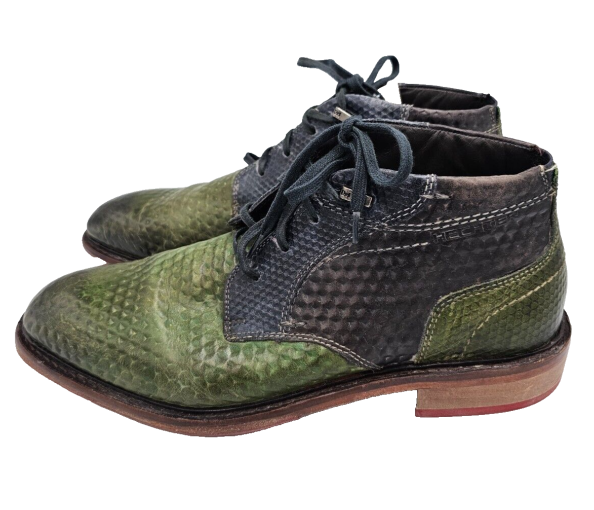 ES0254 Herren Schuhe von Daniel Hechter, blau/grün, Gr. 411