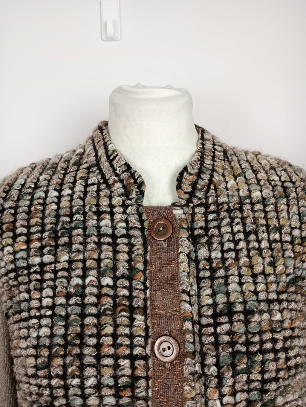 EK5291 Beige Strickjacke von Sommermann für Damen, Gr. 421
