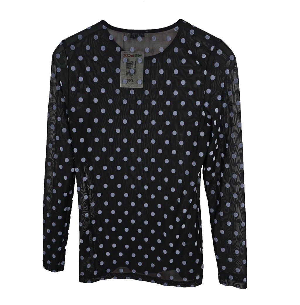 EK8018 Damen Bluse von Pieces, Schwarz, Gr. L4
