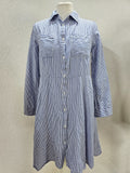 EK4786 Damen Kleid von Hailys, blau-weiß, Gr.S0