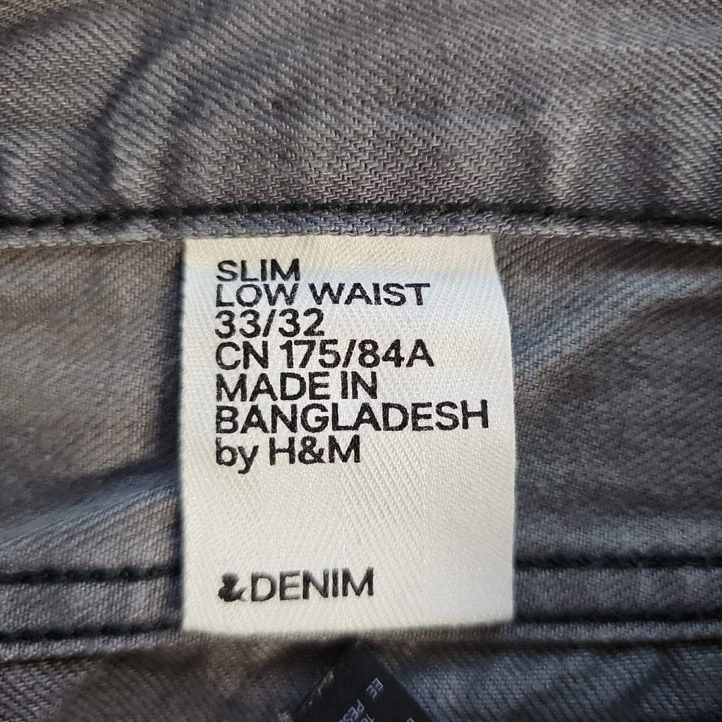 EK7951 Herren Jeans von H&M, grau, Gr.33/326