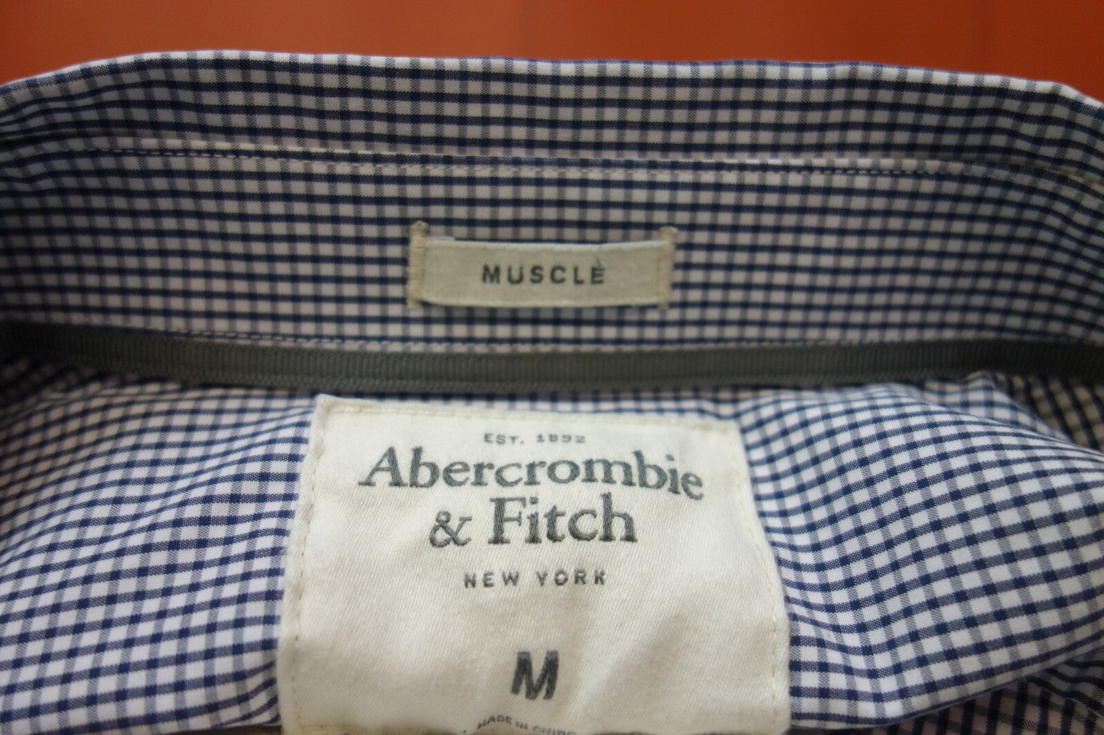 EK0257 Herren Hemd von Abercrombie & Fitch, kariert, M5