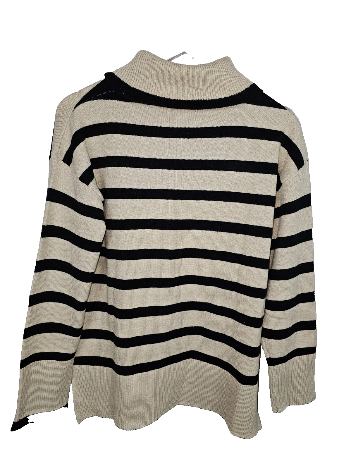 EK7732 Damen Pullover von Lea H., beige-schwarz, Gr.L2