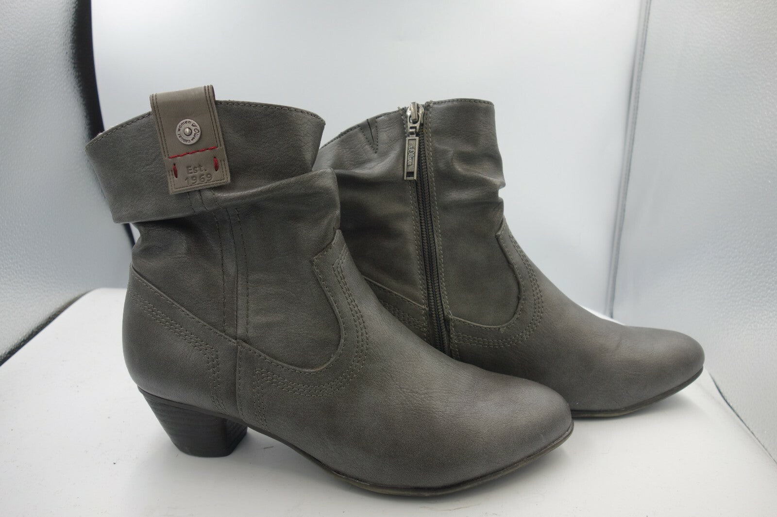 ES0371 Damen Stiefeletten von s.Oliver, grau, Gr. 371