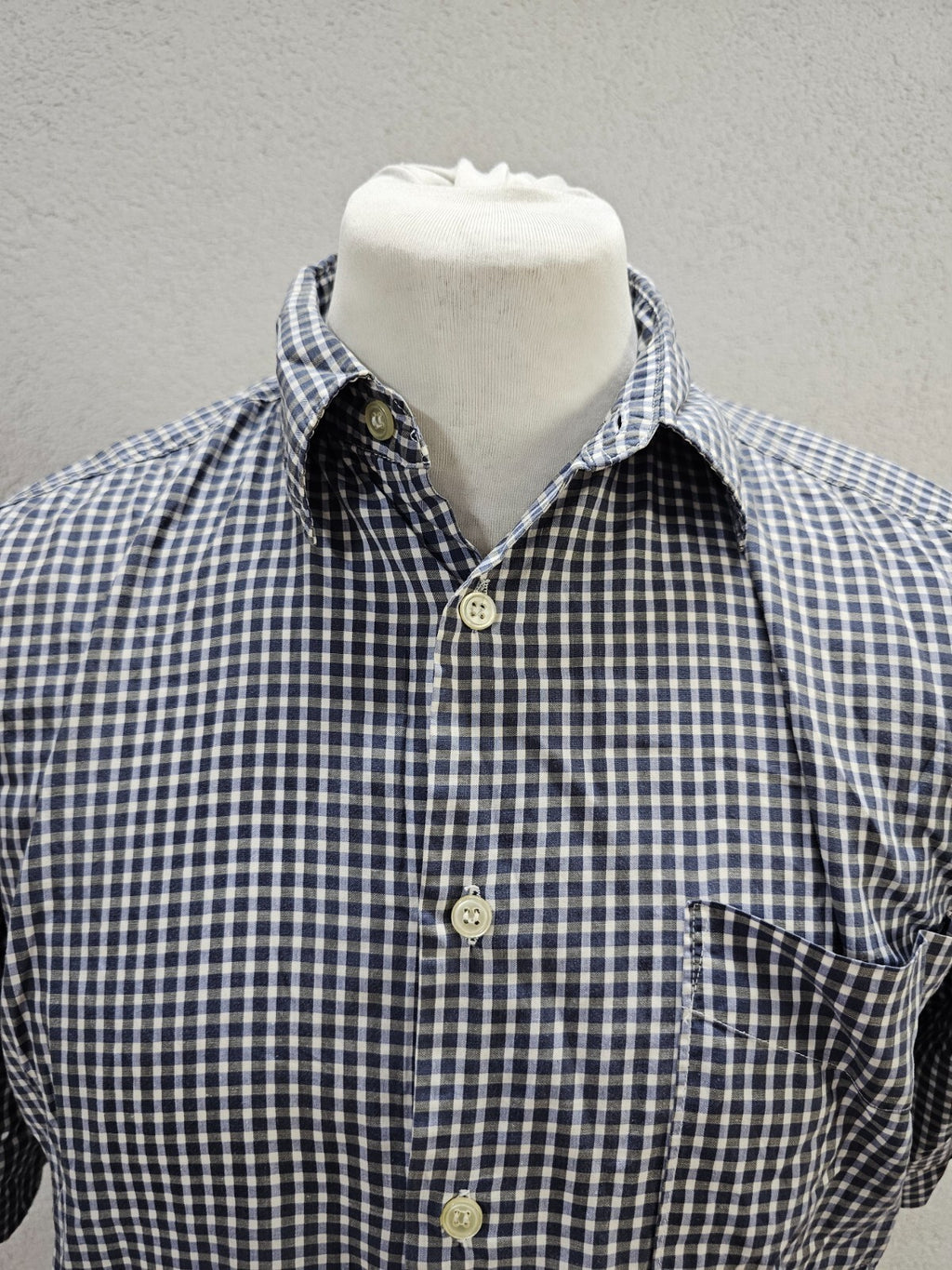 EK5794 Herren Hemd von Big Star, blau/grau kariert, gr. L1