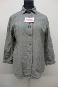 EK1531 Damen Bluse von Meico Landhaus Look, grau, kariert, Gr. L0
