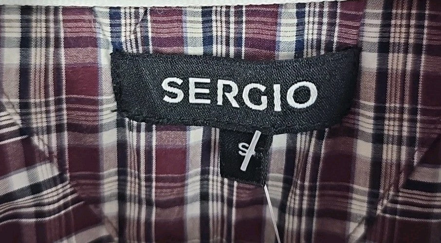 EK9230 Herrenhemd Sergio Gr.S Rot Karriert1